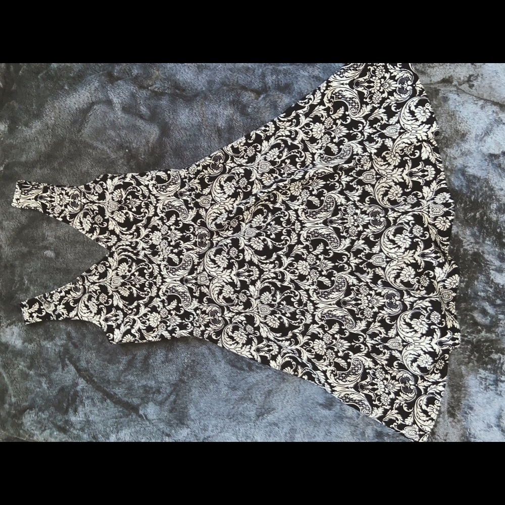 Black floral dress